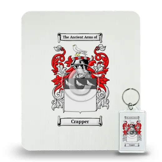 Crapper Mouse Pad and Keychain Combo Package