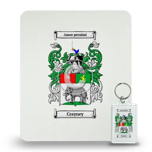 Crayney Mouse Pad and Keychain Combo Package