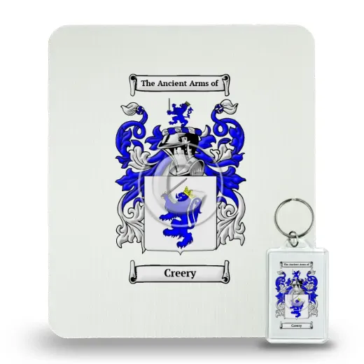 Creery Mouse Pad and Keychain Combo Package