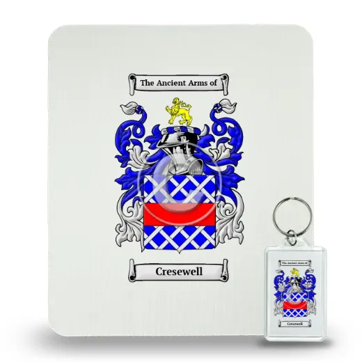 Cresewell Mouse Pad and Keychain Combo Package