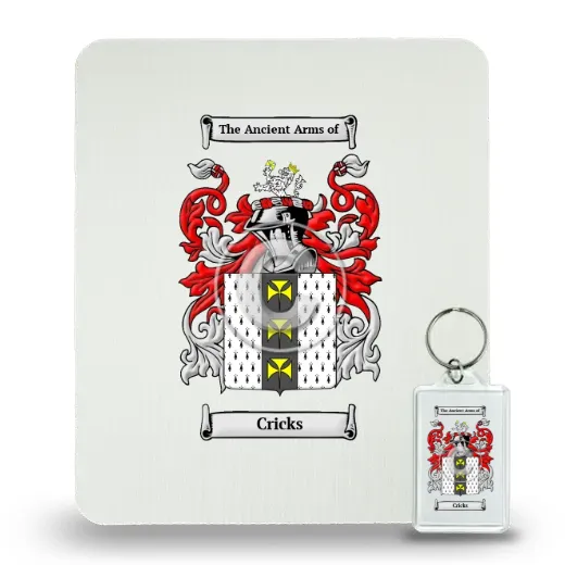 Cricks Mouse Pad and Keychain Combo Package