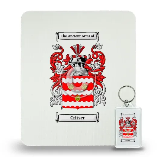 Critser Mouse Pad and Keychain Combo Package