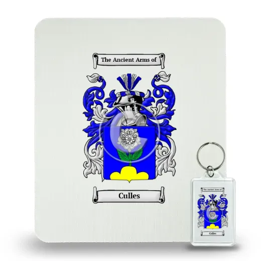 Culles Mouse Pad and Keychain Combo Package