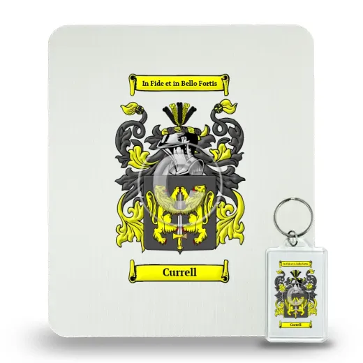 Currell Mouse Pad and Keychain Combo Package