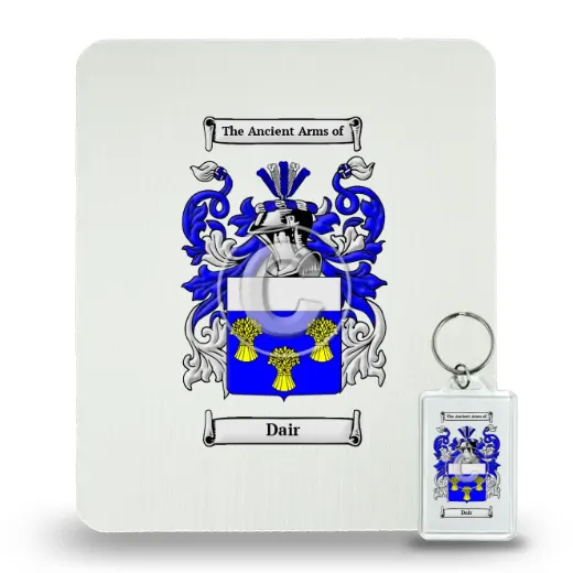 Dair Mouse Pad and Keychain Combo Package