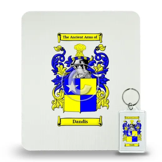 Dandis Mouse Pad and Keychain Combo Package