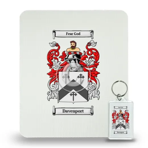 Davenport Mouse Pad and Keychain Combo Package