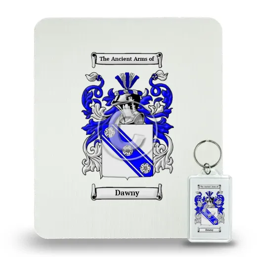Dawny Mouse Pad and Keychain Combo Package