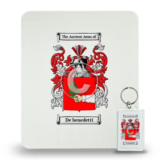 De benedetti Mouse Pad and Keychain Combo Package