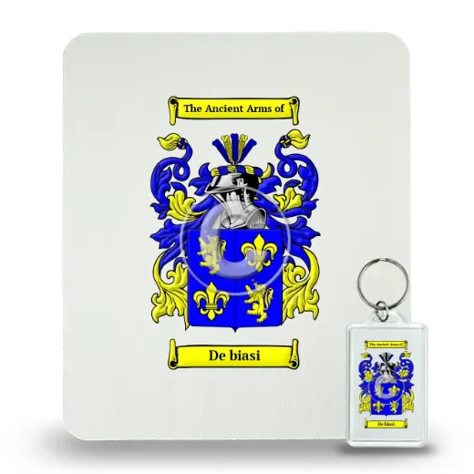 De biasi Mouse Pad and Keychain Combo Package