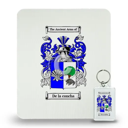 De la concha Mouse Pad and Keychain Combo Package