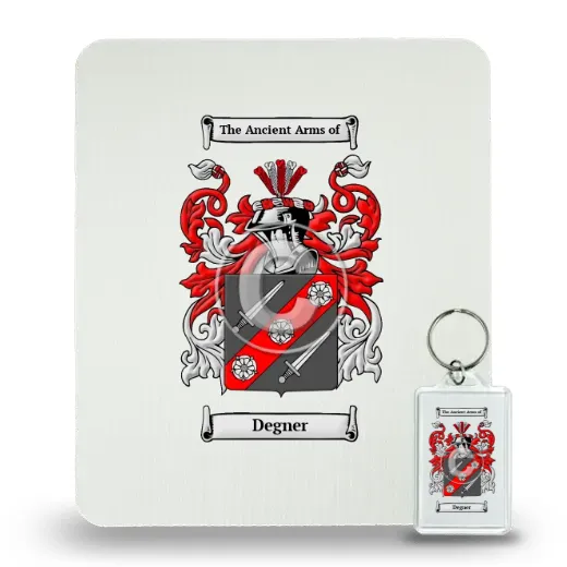 Degner Mouse Pad and Keychain Combo Package