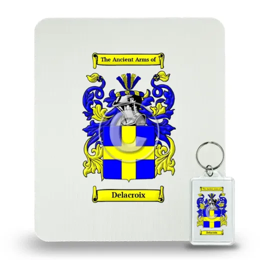 Delacroix Mouse Pad and Keychain Combo Package