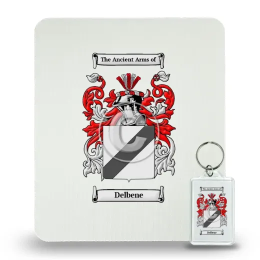 Delbene Mouse Pad and Keychain Combo Package