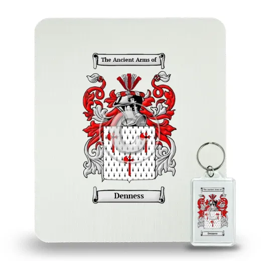 Denness Mouse Pad and Keychain Combo Package