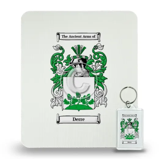 Derre Mouse Pad and Keychain Combo Package