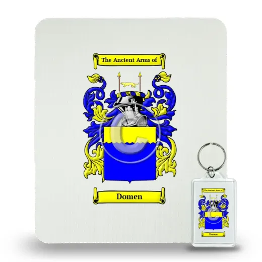 Domen Mouse Pad and Keychain Combo Package