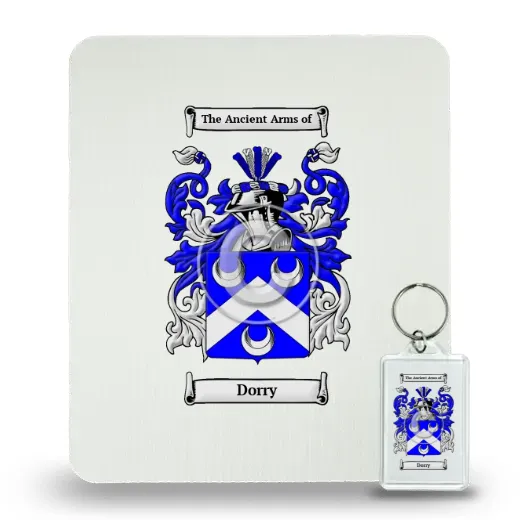 Dorry Mouse Pad and Keychain Combo Package