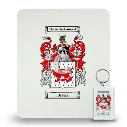 Drews Mouse Pad and Keychain Combo Package