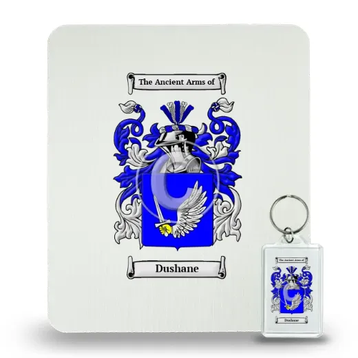 Dushane Mouse Pad and Keychain Combo Package