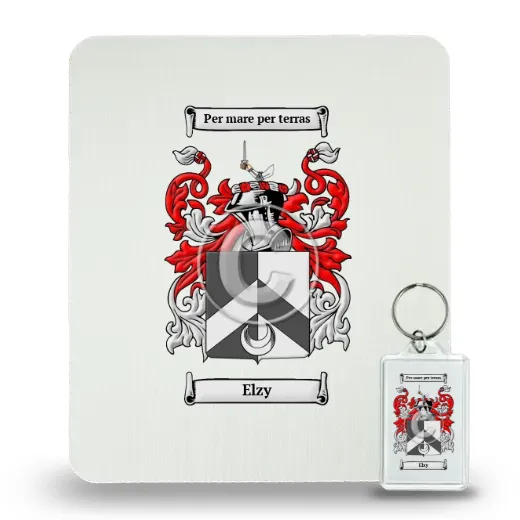Elzy Mouse Pad and Keychain Combo Package
