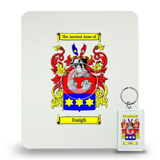 Emigh Mouse Pad and Keychain Combo Package