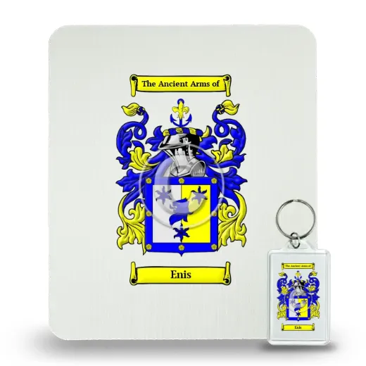 Enis Mouse Pad and Keychain Combo Package