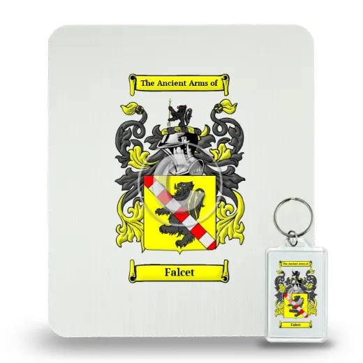 Falcet Mouse Pad and Keychain Combo Package