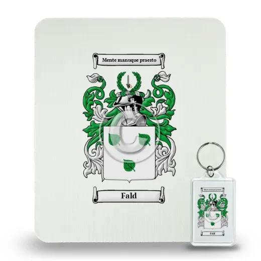 Fald Mouse Pad and Keychain Combo Package