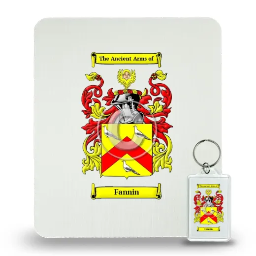 Fannin Mouse Pad and Keychain Combo Package