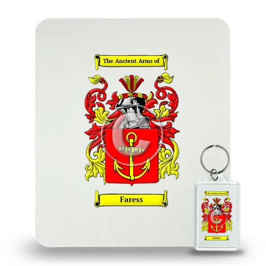 Faress Mouse Pad and Keychain Combo Package