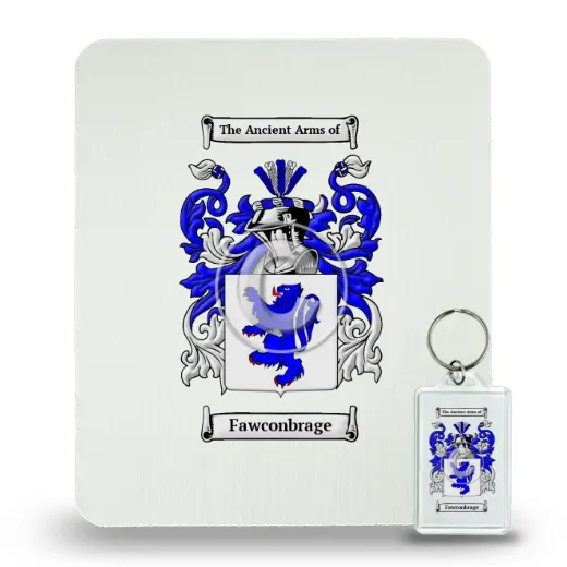 Fawconbrage Mouse Pad and Keychain Combo Package