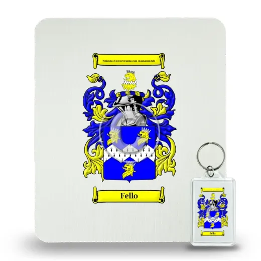 Fello Mouse Pad and Keychain Combo Package