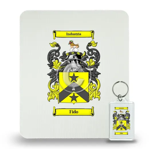 Fido Mouse Pad and Keychain Combo Package