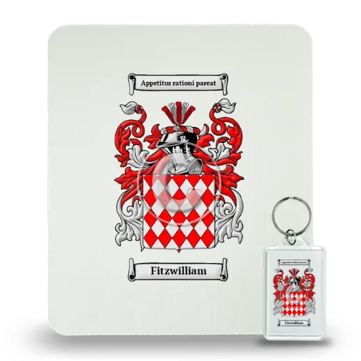 Fitzwilliam Mouse Pad and Keychain Combo Package