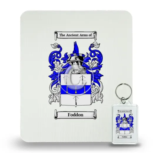 Foddon Mouse Pad and Keychain Combo Package