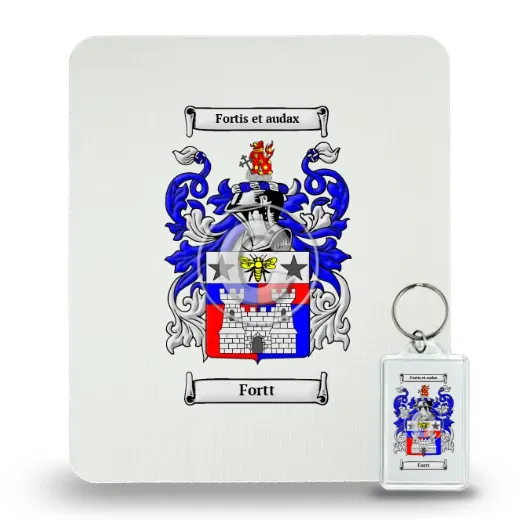 Fortt Mouse Pad and Keychain Combo Package