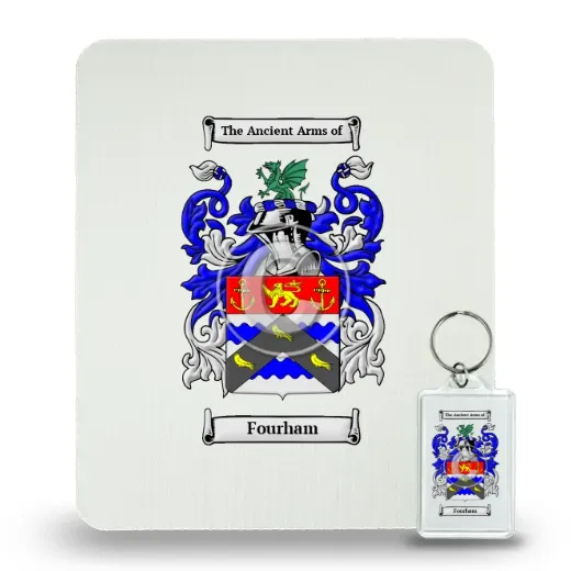 Fourham Mouse Pad and Keychain Combo Package