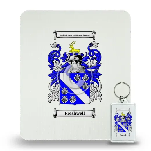 Freshwell Mouse Pad and Keychain Combo Package