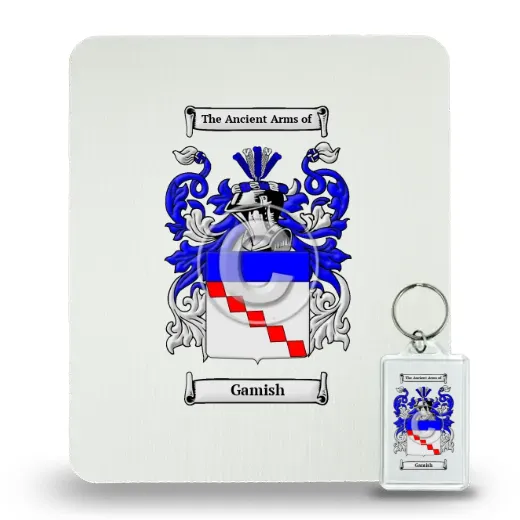 Gamish Mouse Pad and Keychain Combo Package