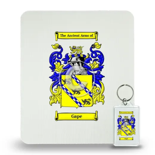 Gape Mouse Pad and Keychain Combo Package