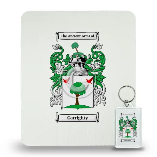 Garrighty Mouse Pad and Keychain Combo Package
