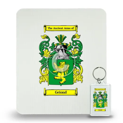 Geiond Mouse Pad and Keychain Combo Package