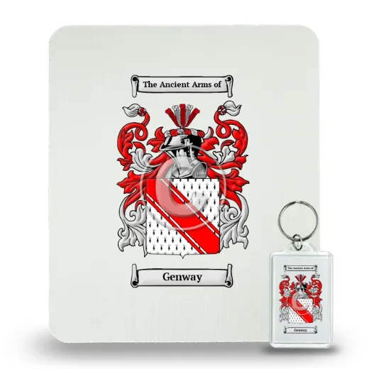 Genway Mouse Pad and Keychain Combo Package