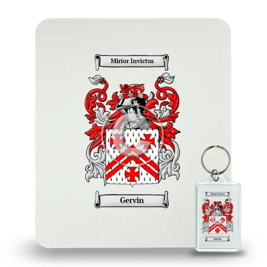 Gervin Mouse Pad and Keychain Combo Package