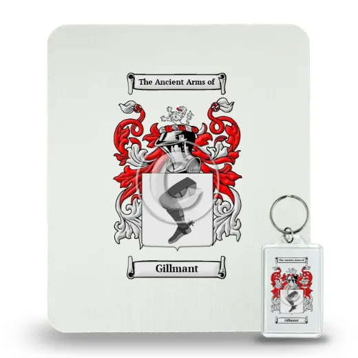 Gillmant Mouse Pad and Keychain Combo Package