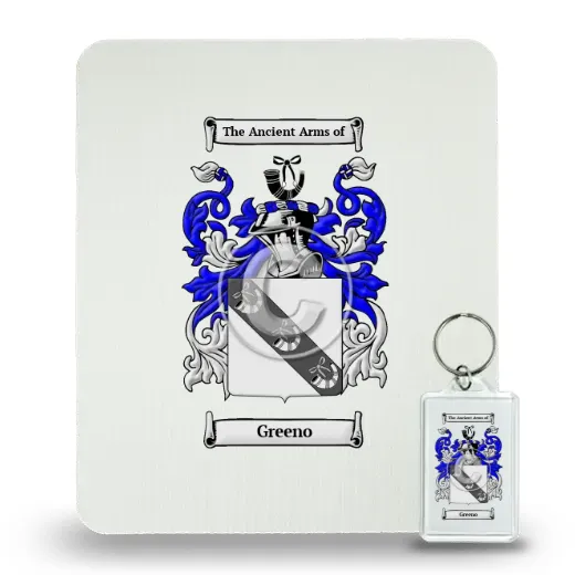 Greeno Mouse Pad and Keychain Combo Package