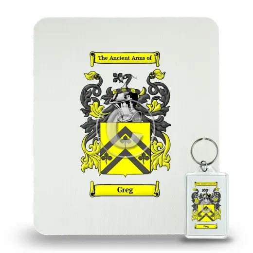 Greg Mouse Pad and Keychain Combo Package