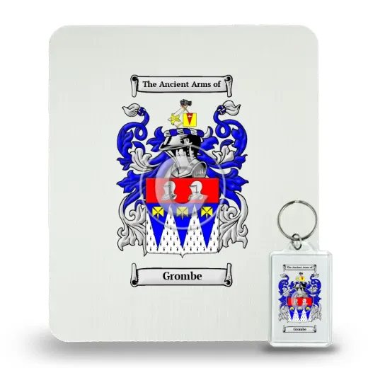 Grombe Mouse Pad and Keychain Combo Package