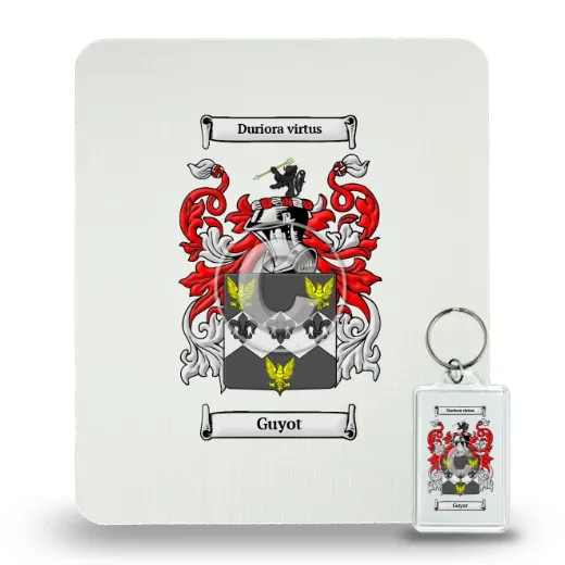 Guyot Mouse Pad and Keychain Combo Package